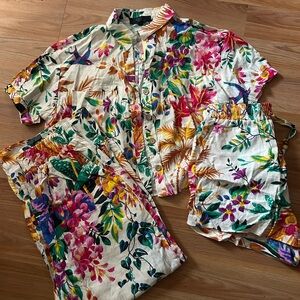 RACHEL Rachel Roy Multicolor Floral Set